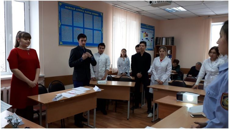 Преподаватель М.Ш.Фазылова в группе 109 ЛД провела открытый урок теме: «Биологическое действие радиоактивных излучений» по предмету биофизика. 